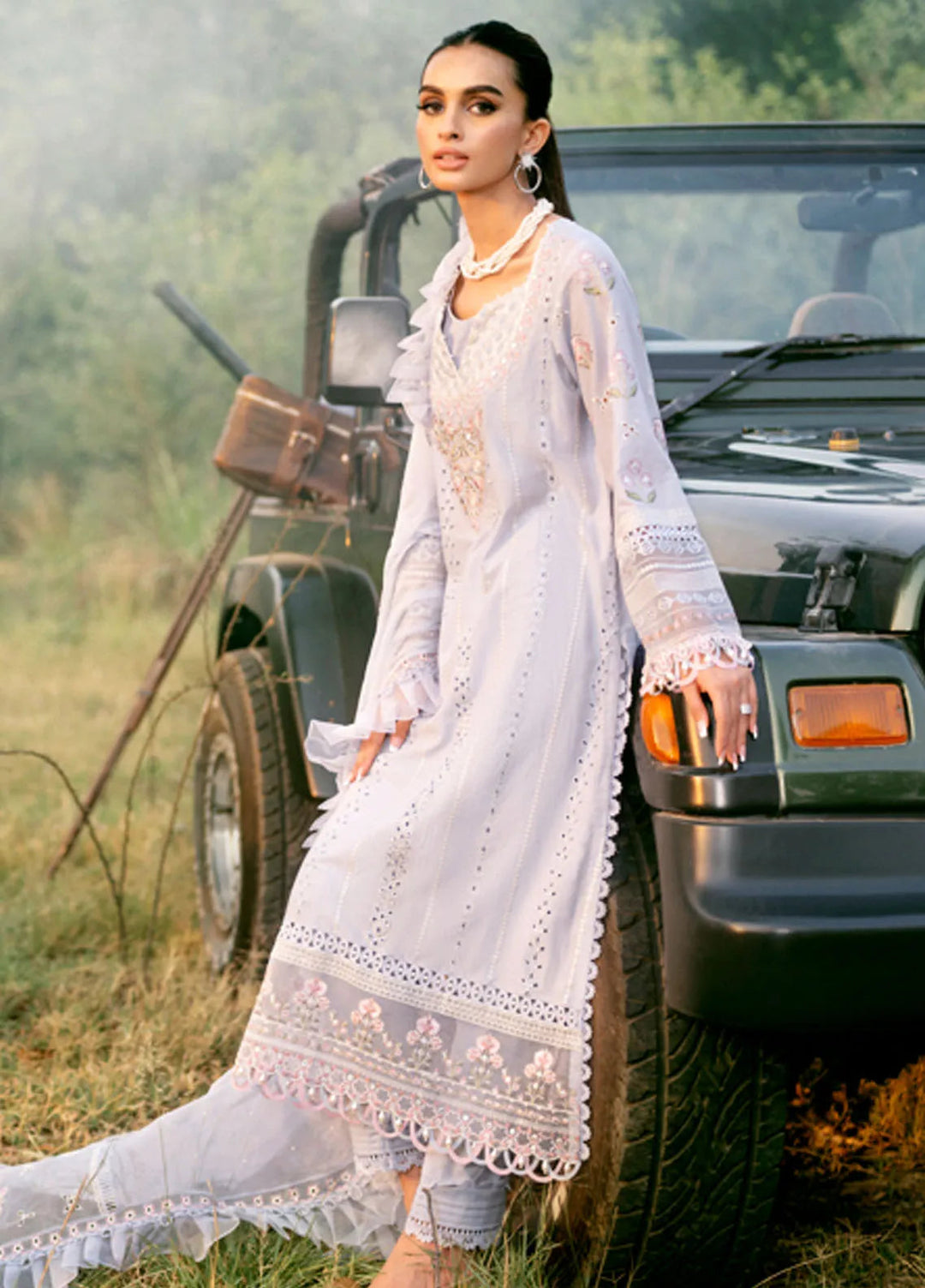 Sardinia Chickenkari Lawn Suit Unstitched 3 Piece SRD24E 404 Sophia - Summer Collection