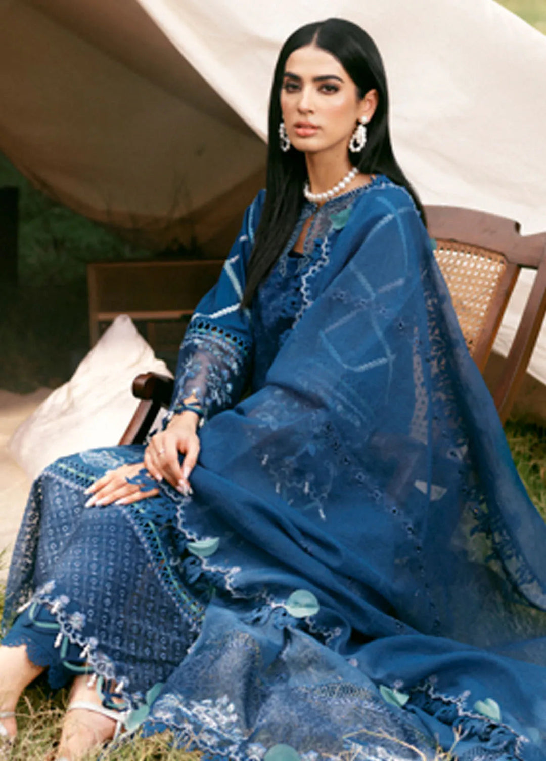Sardinia Chickenkari Lawn Suit Unstitched 3 Piece SRD24E 406 Verona - Summer Collection