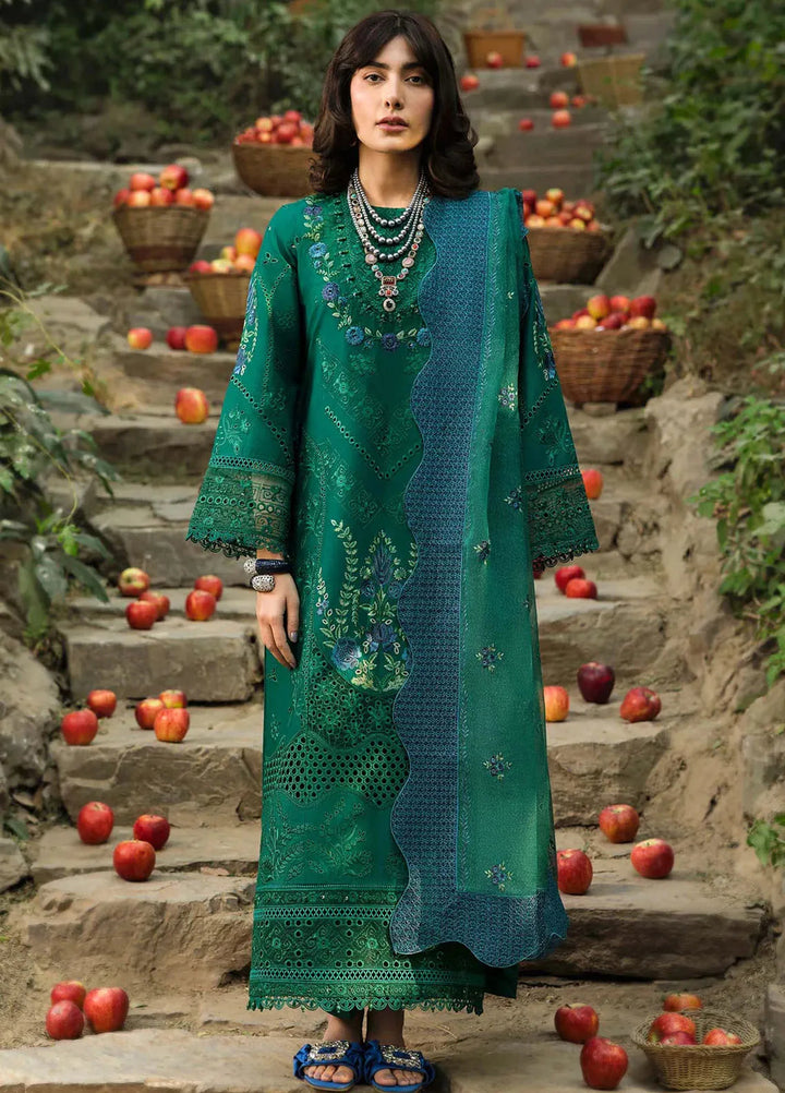 Sardinia Chikankari Lawn Suits Unstitched 3 Piece SRD25FL Botanic Grace 806 - Luxury Collection