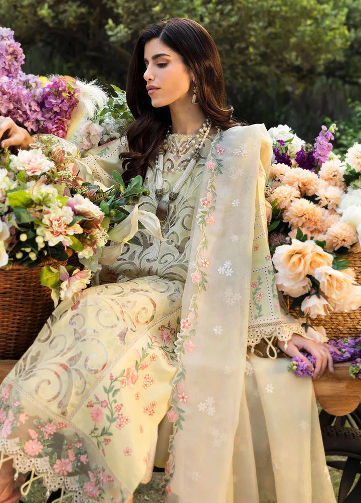 Sardinia Chikankari Lawn Suits Unstitched 3 Piece SRD25FL Petal Veil 807 - Luxury Collection
