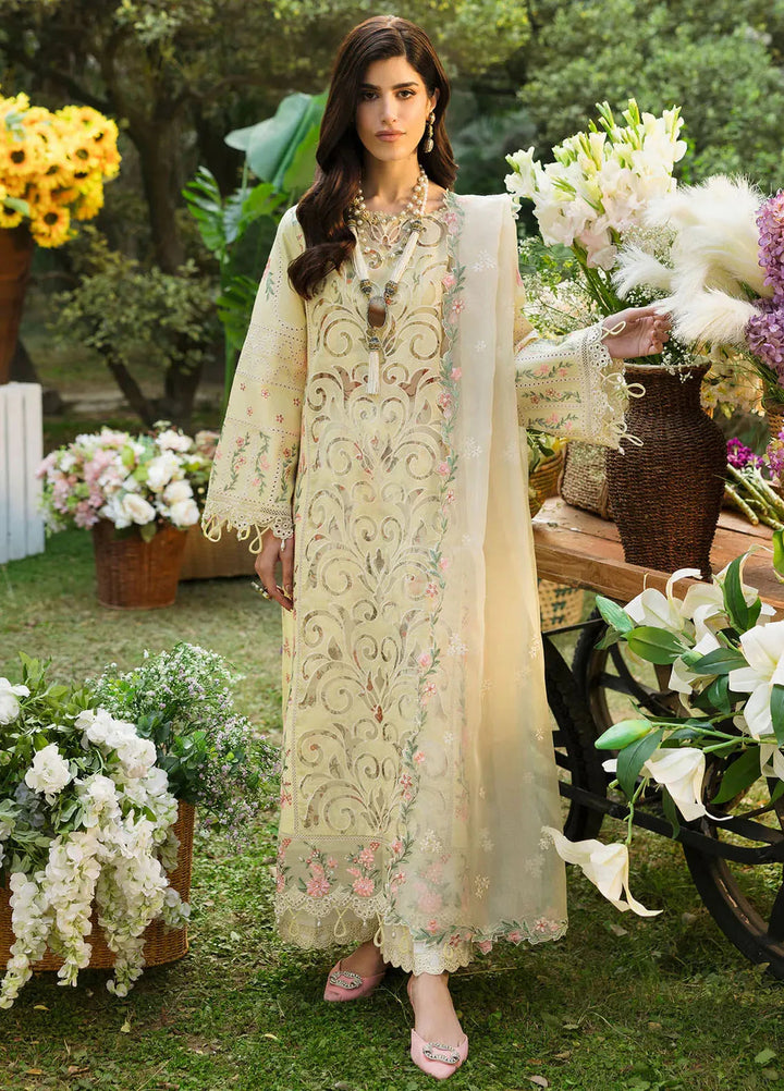 Sardinia Chikankari Lawn Suits Unstitched 3 Piece SRD25FL Petal Veil 807 - Luxury Collection