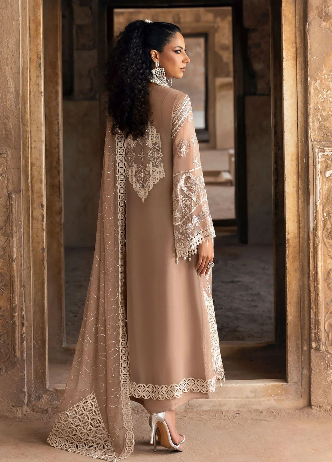 Sardinia Embroidered Chiffon Suits Unstitched 3 Piece SRD25CF D-1103 Divani - Formals Collection