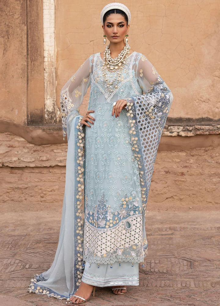 Sardinia Embroidered Chiffon Suits Unstitched 3 Piece SRD25CF D-1104 Feroza - Formals Collection
