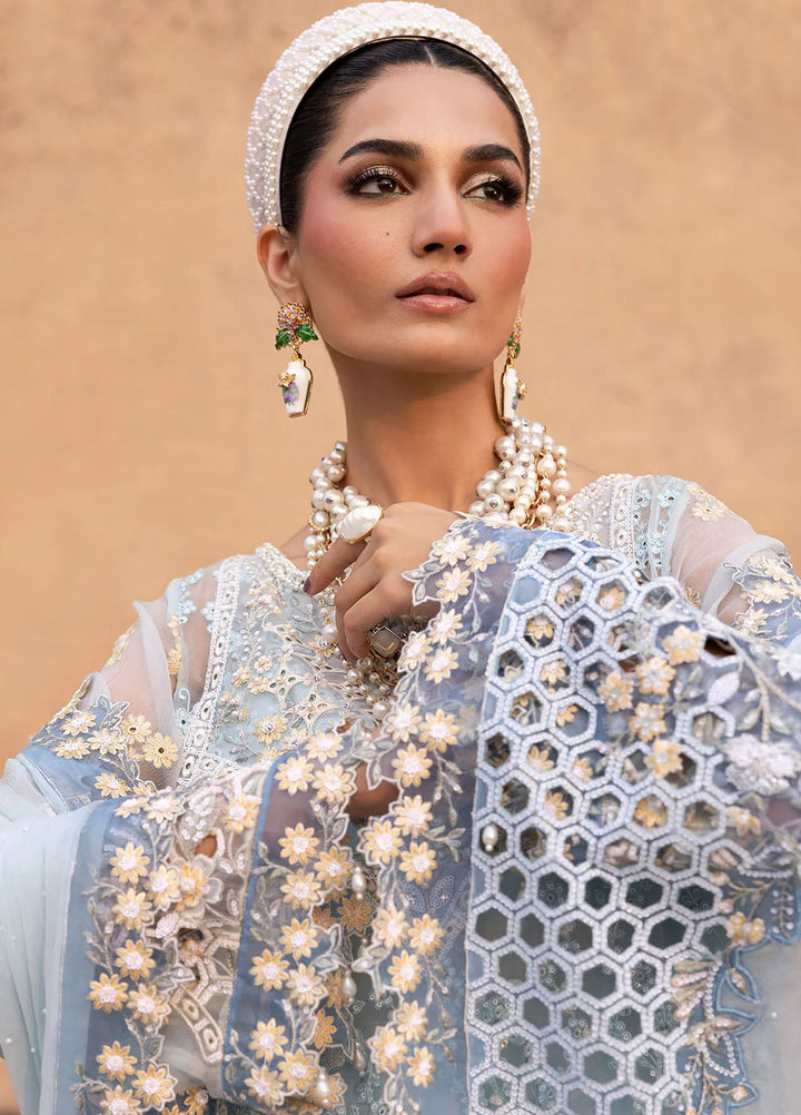 Sardinia Embroidered Chiffon Suits Unstitched 3 Piece SRD25CF D-1104 Feroza - Formals Collection