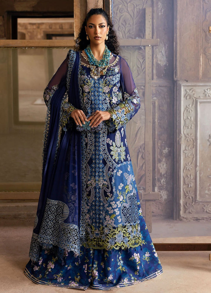 Sardinia Embroidered Chiffon Suits Unstitched 3 Piece SRD25CF D-1105 Maya - Formals Collection