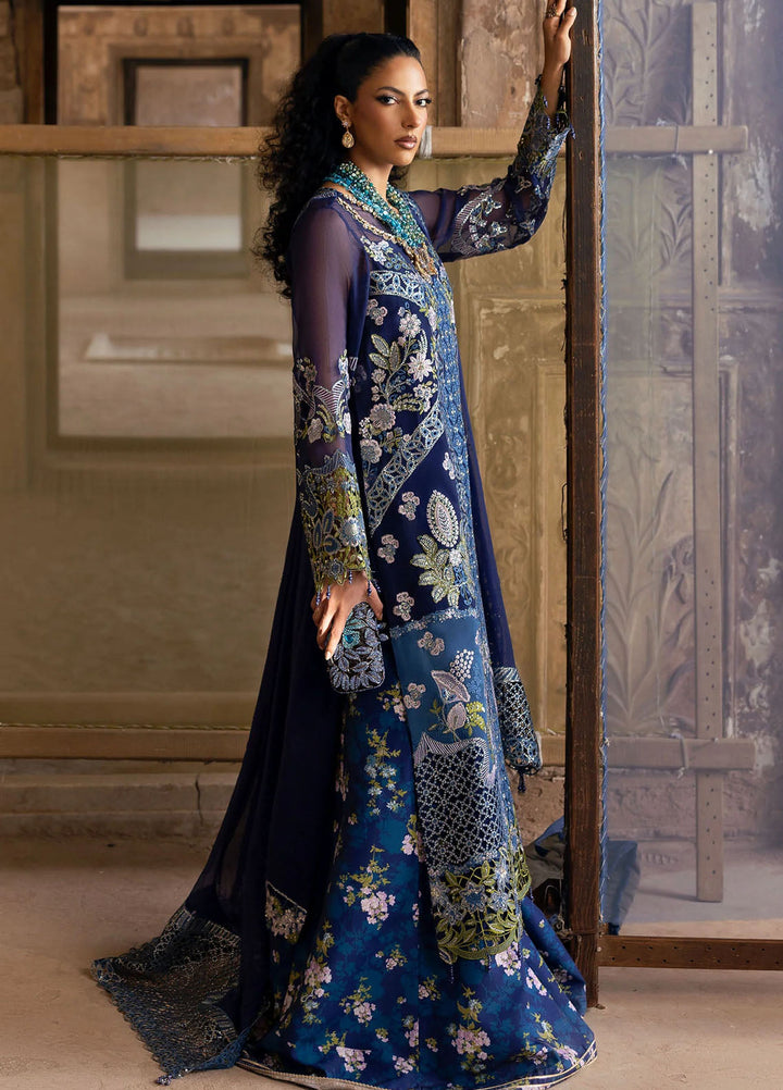 Sardinia Embroidered Chiffon Suits Unstitched 3 Piece SRD25CF D-1105 Maya - Formals Collection