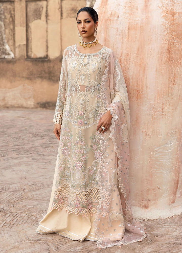 Sardinia Embroidered Chiffon Suits Unstitched 3 Piece SRD25CF D-1106 Zohra - Formals Collection