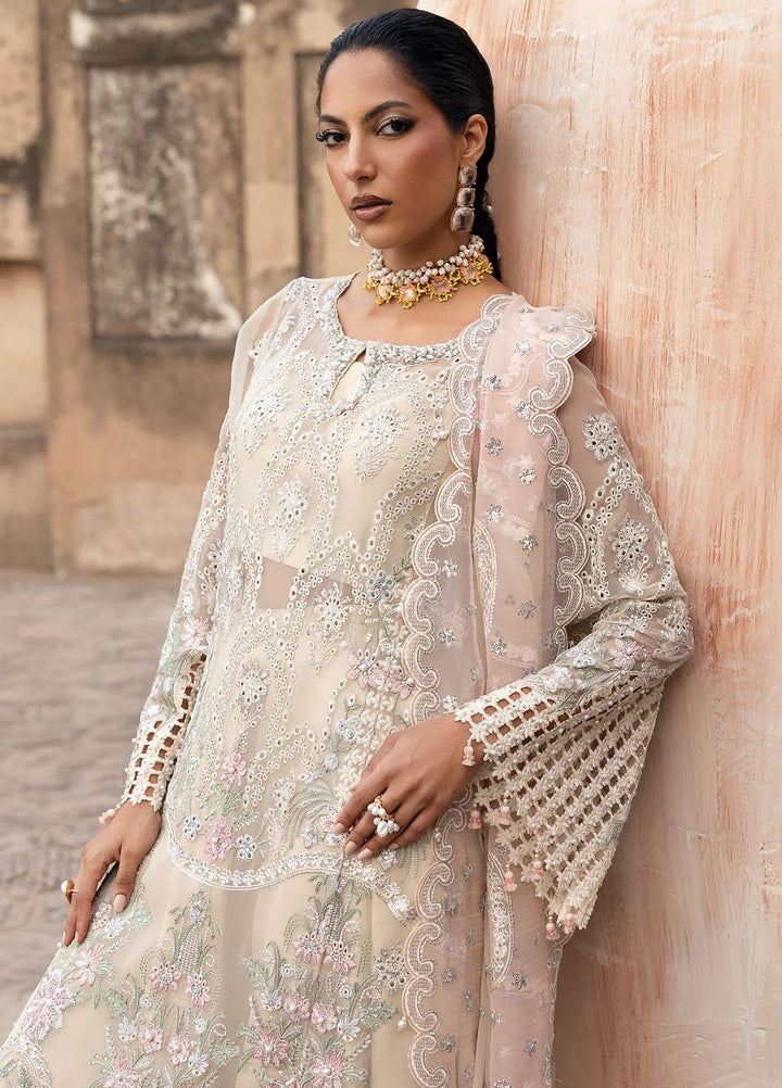 Sardinia Embroidered Chiffon Suits Unstitched 3 Piece SRD25CF D-1106 Zohra - Formals Collection