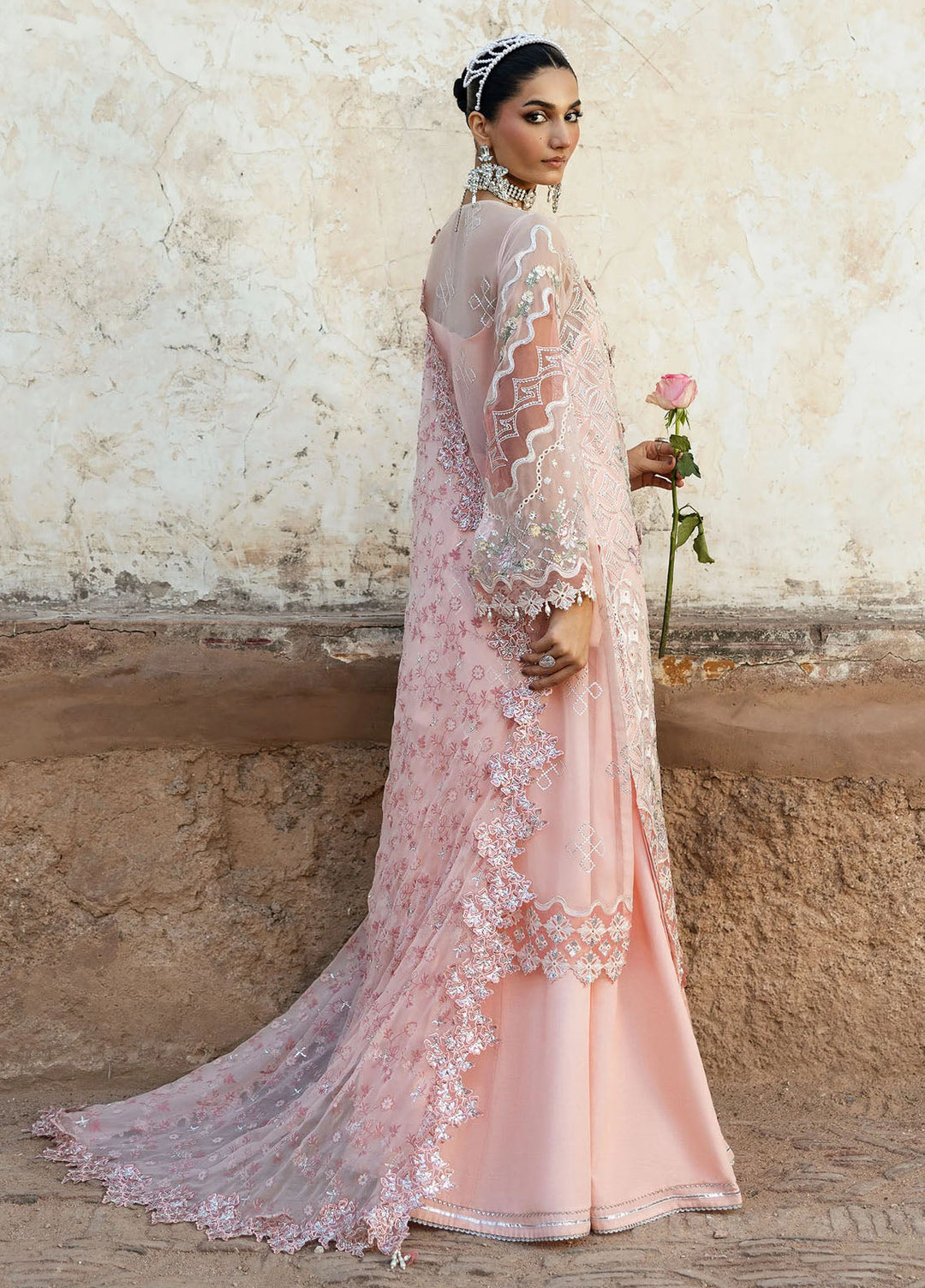 Sardinia Embroidered Chiffon Suits Unstitched 3 Piece SRD25CF D-1108 Sassi - Formals Collection