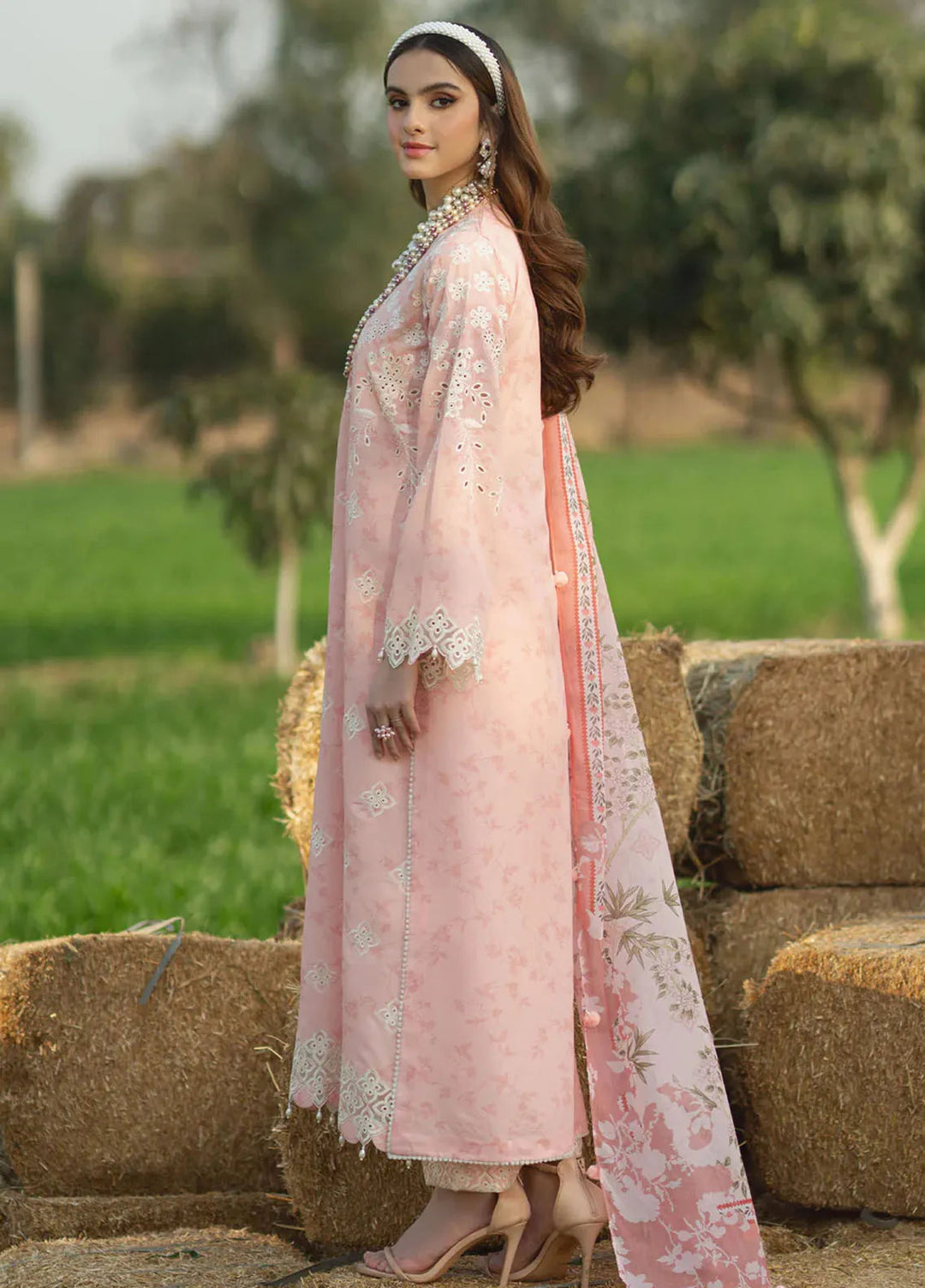 Sardinia Embroidered Lawn Unstitched Suit 3 Piece SRD25PL 904 Dahlia - Summer Collection