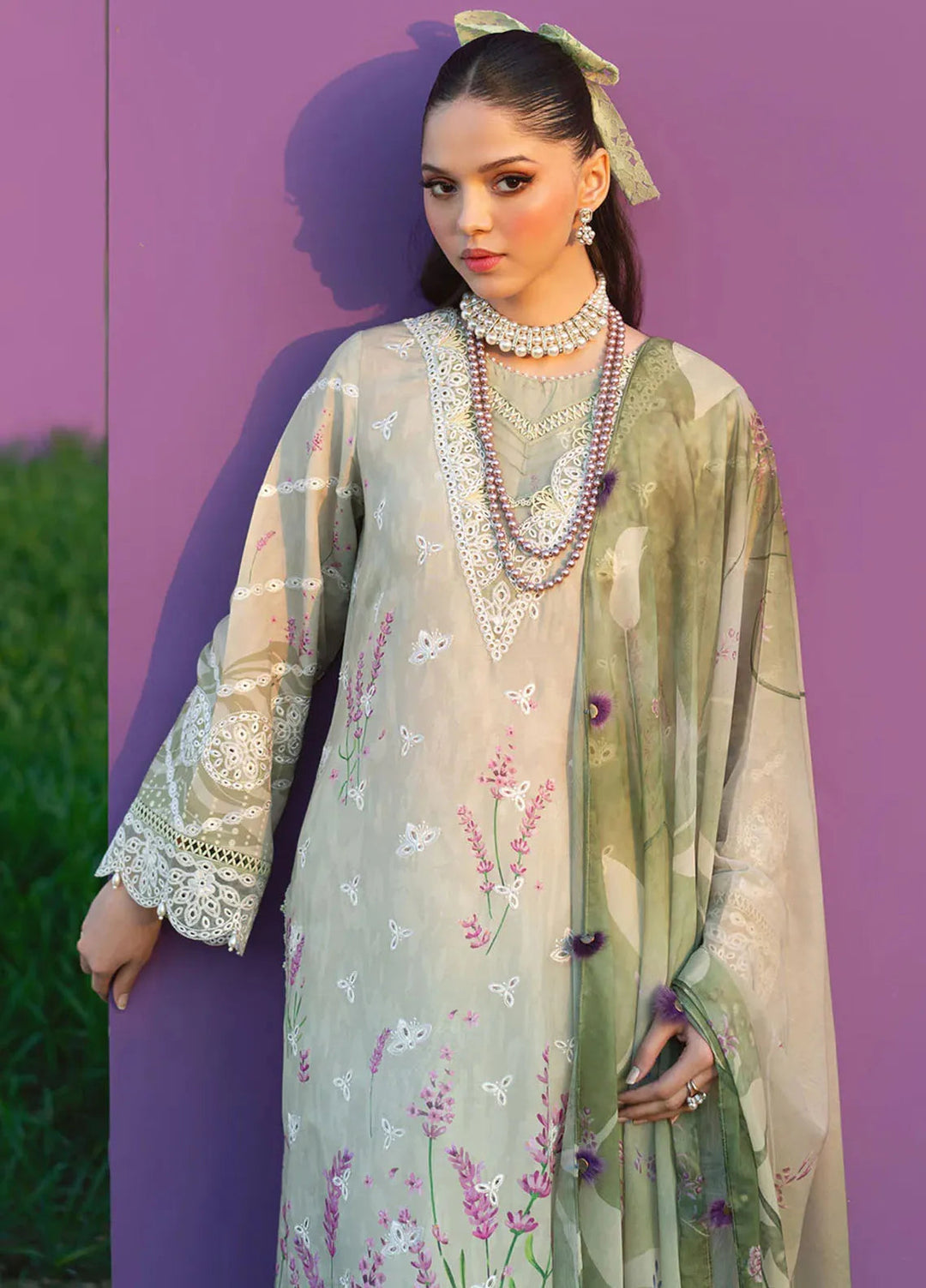 Sardinia Embroidered Lawn Unstitched Suit 3 Piece SRD25PL 908 Zinnia - Summer Collection