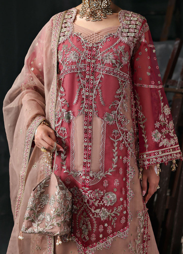 Sardinia Embroidered Organza Suits Unstitched 3 Piece D-1205 Elara - Formals Collection