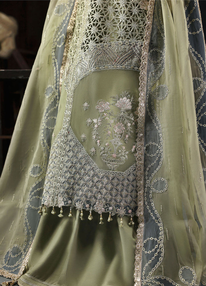 Sardinia Embroidered Organza Suits Unstitched 3 Piece D-1206 Inara - Formals Collection