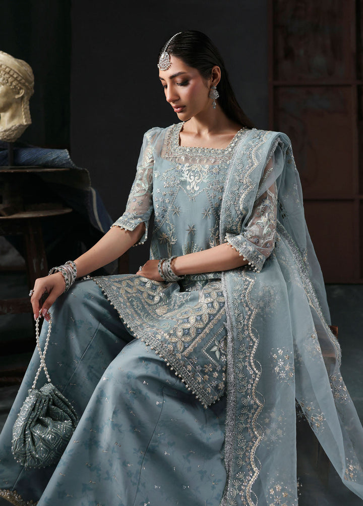 Sardinia Embroidered Organza Suits Unstitched 3 Piece D-1208 Zephyr - Formals Collection
