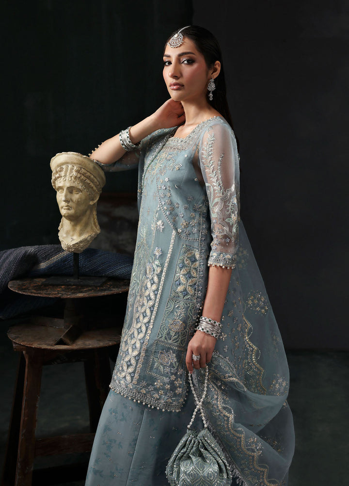 Sardinia Embroidered Organza Suits Unstitched 3 Piece D-1208 Zephyr - Formals Collection