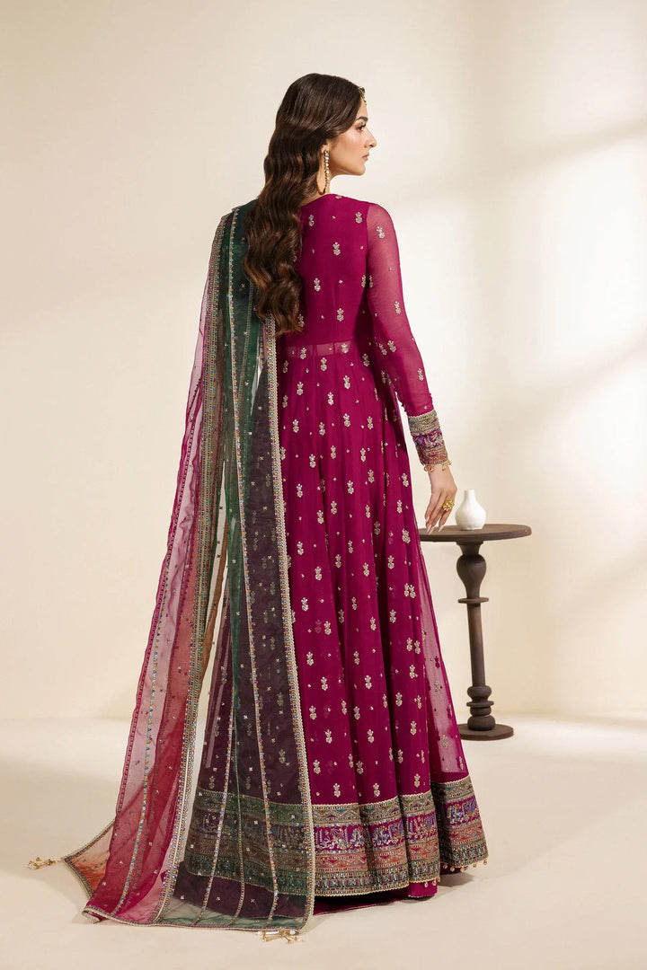 Meraki by Zarif Unstitched Embroidered Chiffon 3 Piece Suit ZR26UCM SARSAR 01 - Festive Collection