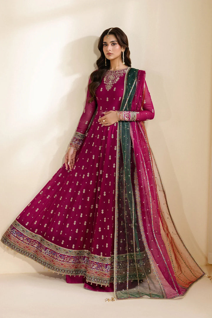 Meraki by Zarif Unstitched Embroidered Chiffon 3 Piece Suit ZR26UCM SARSAR 01 - Festive Collection
