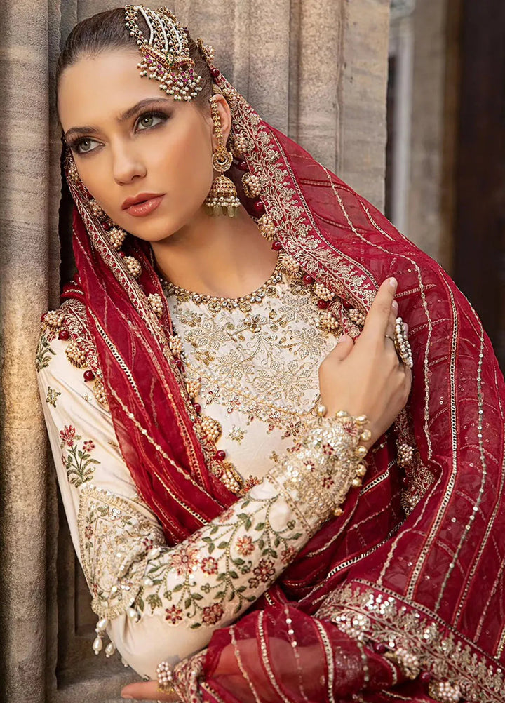 Sateen By Maria B Embroidered Suit Unstitched 3 Piece MB24S D-01 - Formal Collection