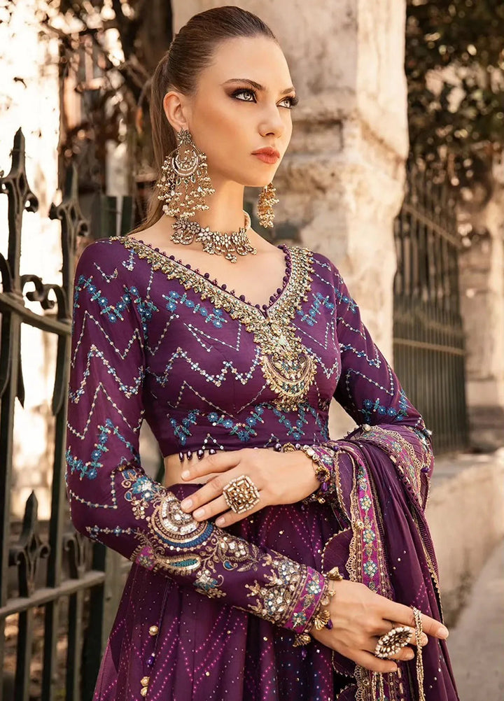 Sateen By Maria B Embroidered Suit Unstitched 3 Piece MB24S D-02 - Formal Collection