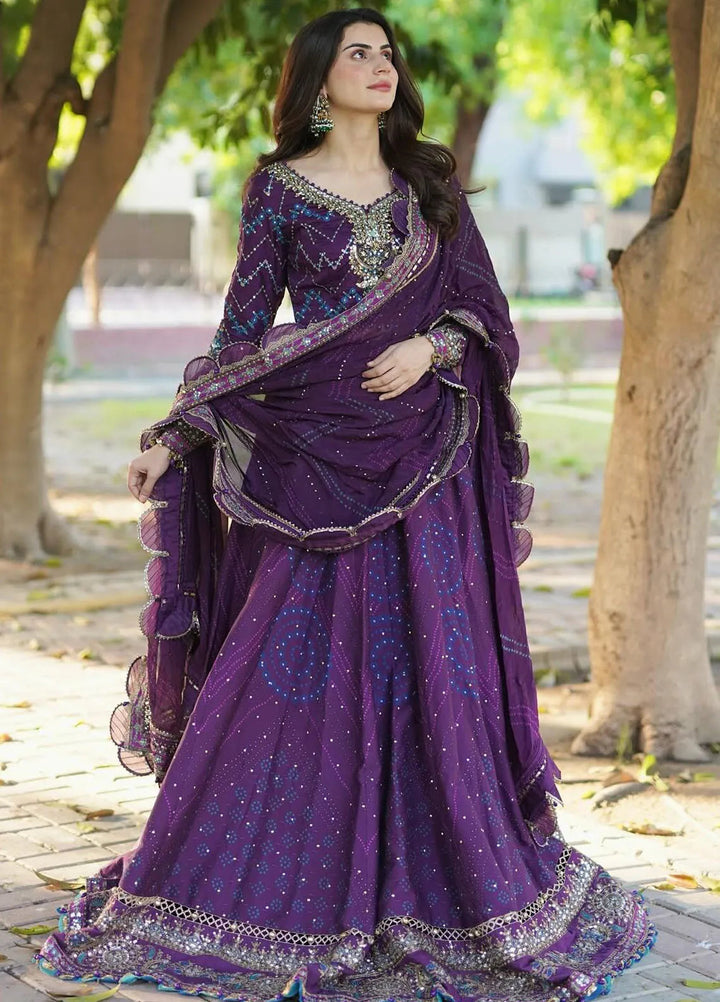 Sateen By Maria B Embroidered Suit Unstitched 3 Piece MB24S D-02 - Formal Collection