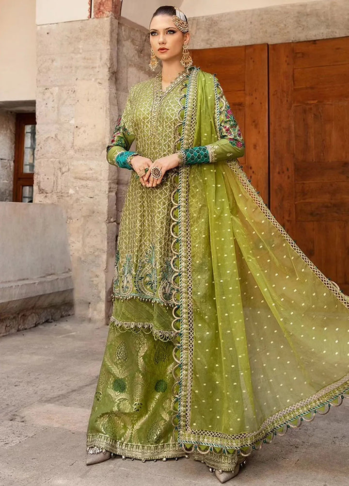Sateen By Maria B Embroidered Suit Unstitched 3 Piece MB24S D-03 - Formal Collection