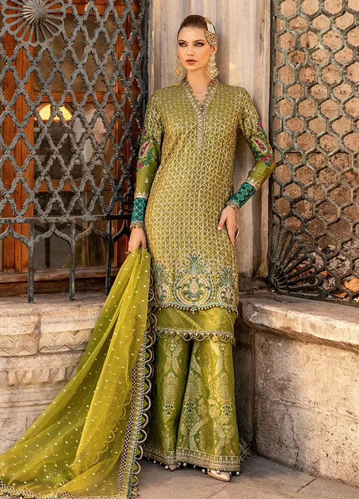 Sateen By Maria B Embroidered Suit Unstitched 3 Piece MB24S D-03 - Formal Collection