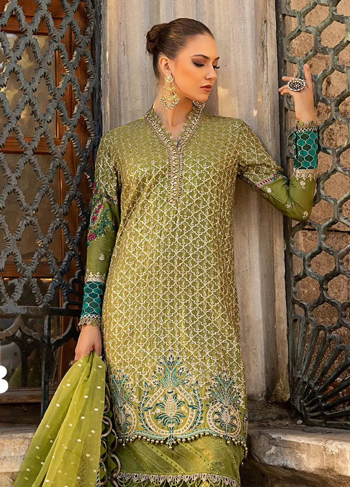 Sateen By Maria B Embroidered Suit Unstitched 3 Piece MB24S D-03 - Formal Collection