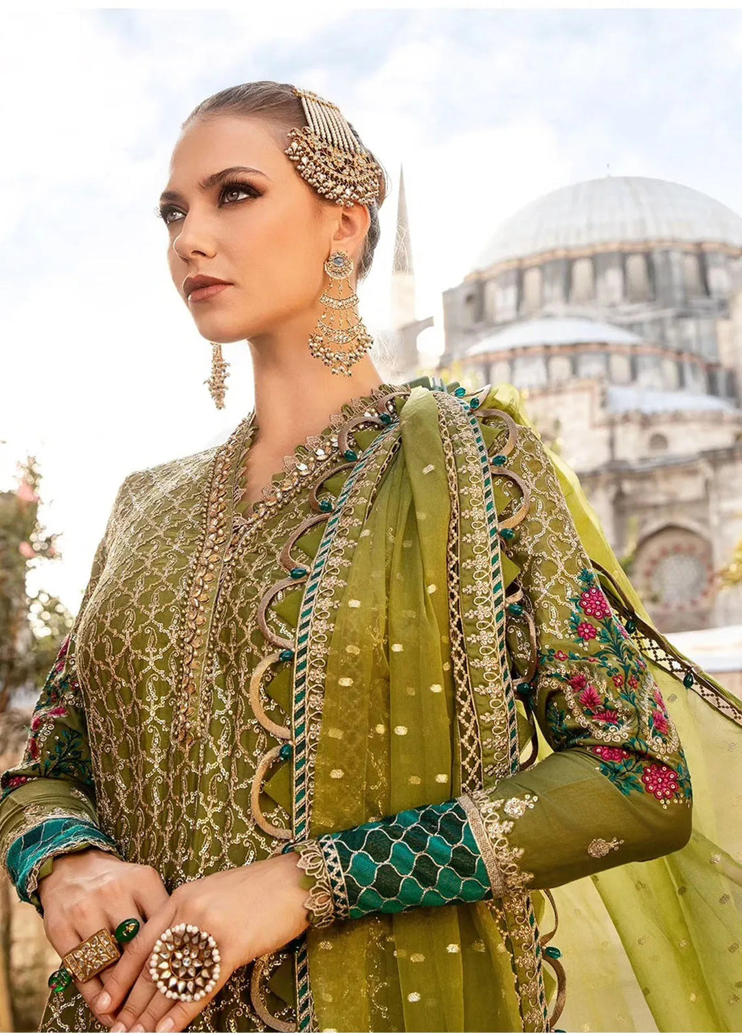 Sateen By Maria B Embroidered Suit Unstitched 3 Piece MB24S D-03 - Formal Collection