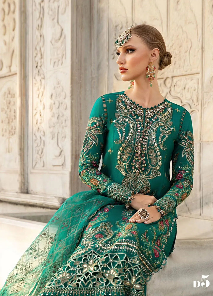 Sateen By Maria B Embroidered Suit Unstitched 3 Piece MB24S D-05 - Formal Collection