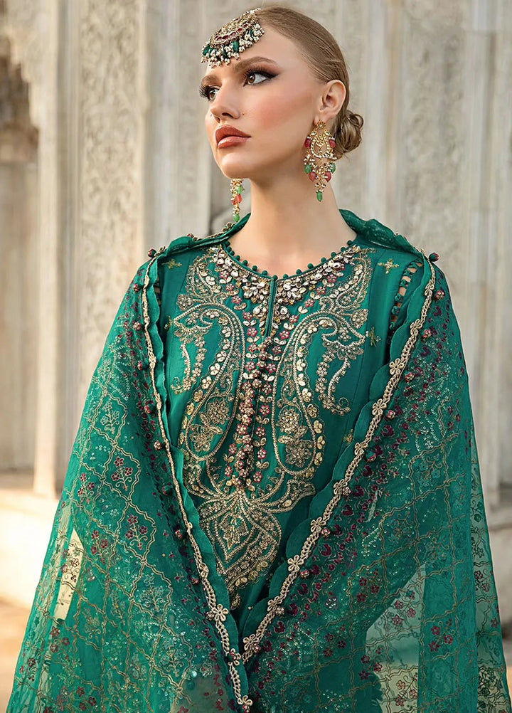 Sateen By Maria B Embroidered Suit Unstitched 3 Piece MB24S D-05 - Formal Collection