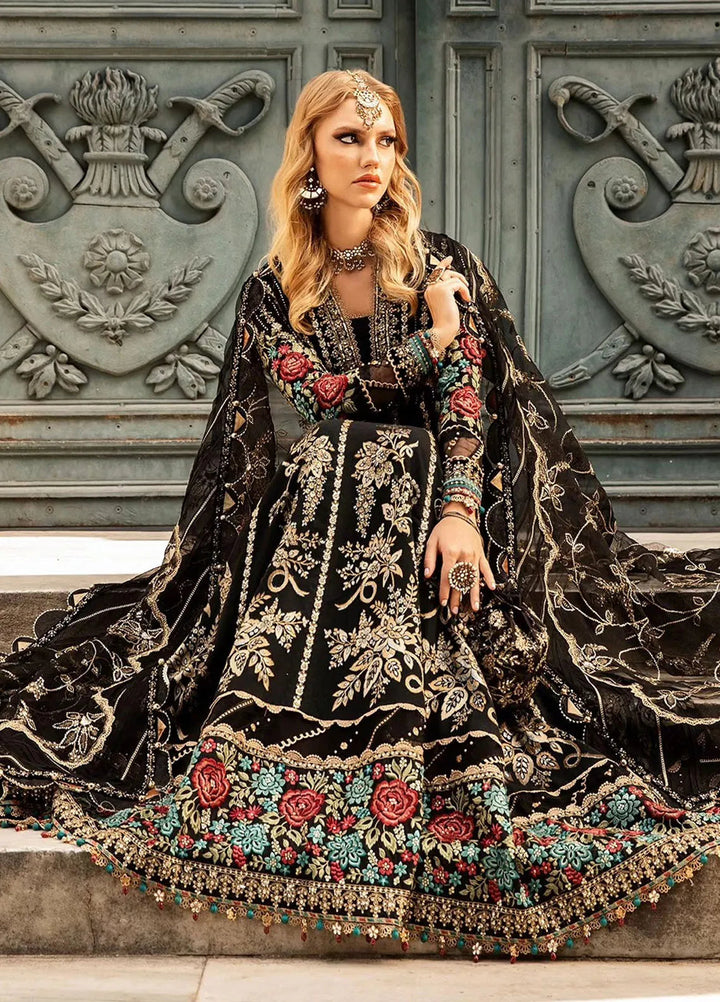 Sateen By Maria B Embroidered Suit Unstitched 3 Piece MB24S D-06 - Formal Collection