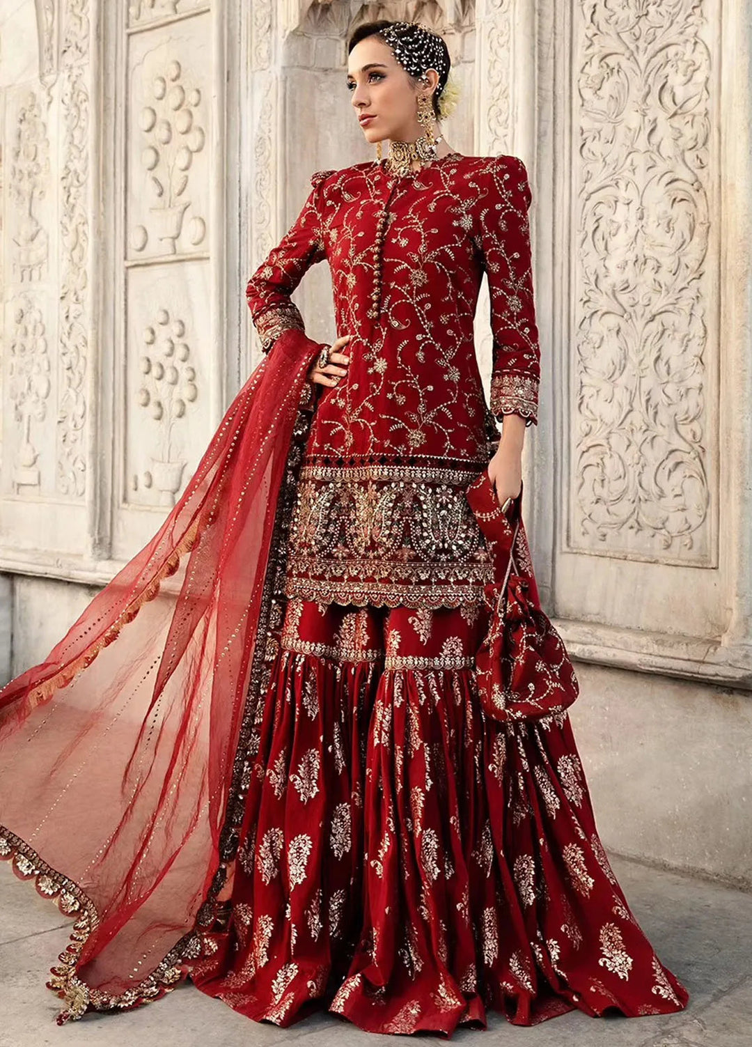 Sateen By Maria B Embroidered Suit Unstitched 3 Piece MB24S D-07 - Formal Collection