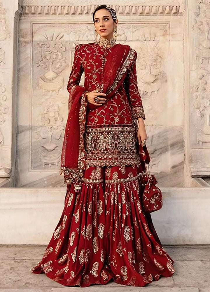 Sateen By Maria B Embroidered Suit Unstitched 3 Piece MB24S D-07 - Formal Collection