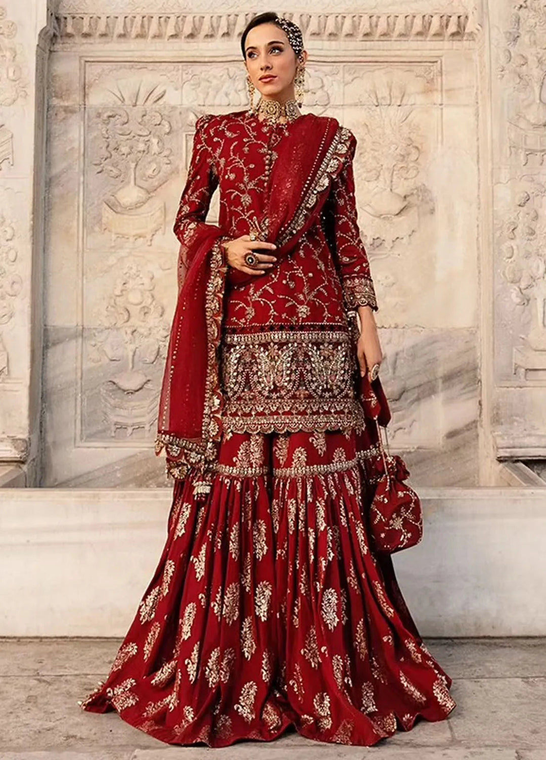 Sateen By Maria B Embroidered Suit Unstitched 3 Piece MB24S D-07 - Formal Collection