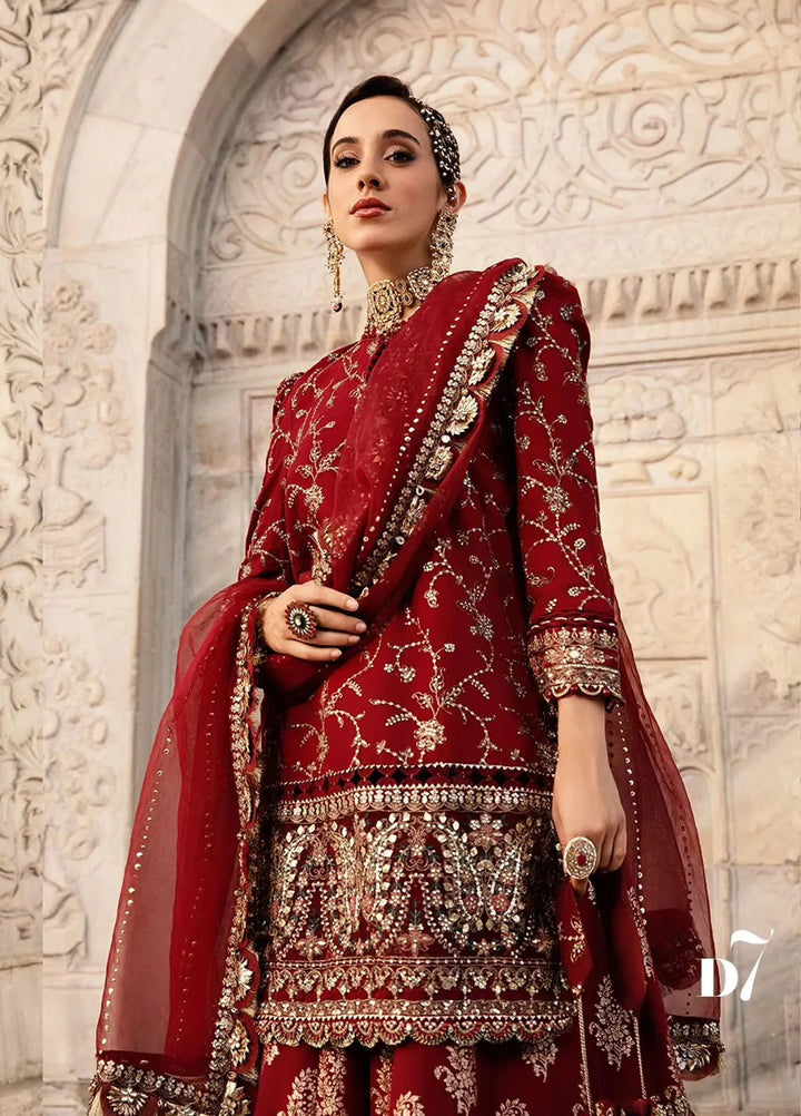Sateen By Maria B Embroidered Suit Unstitched 3 Piece MB24S D-07 - Formal Collection