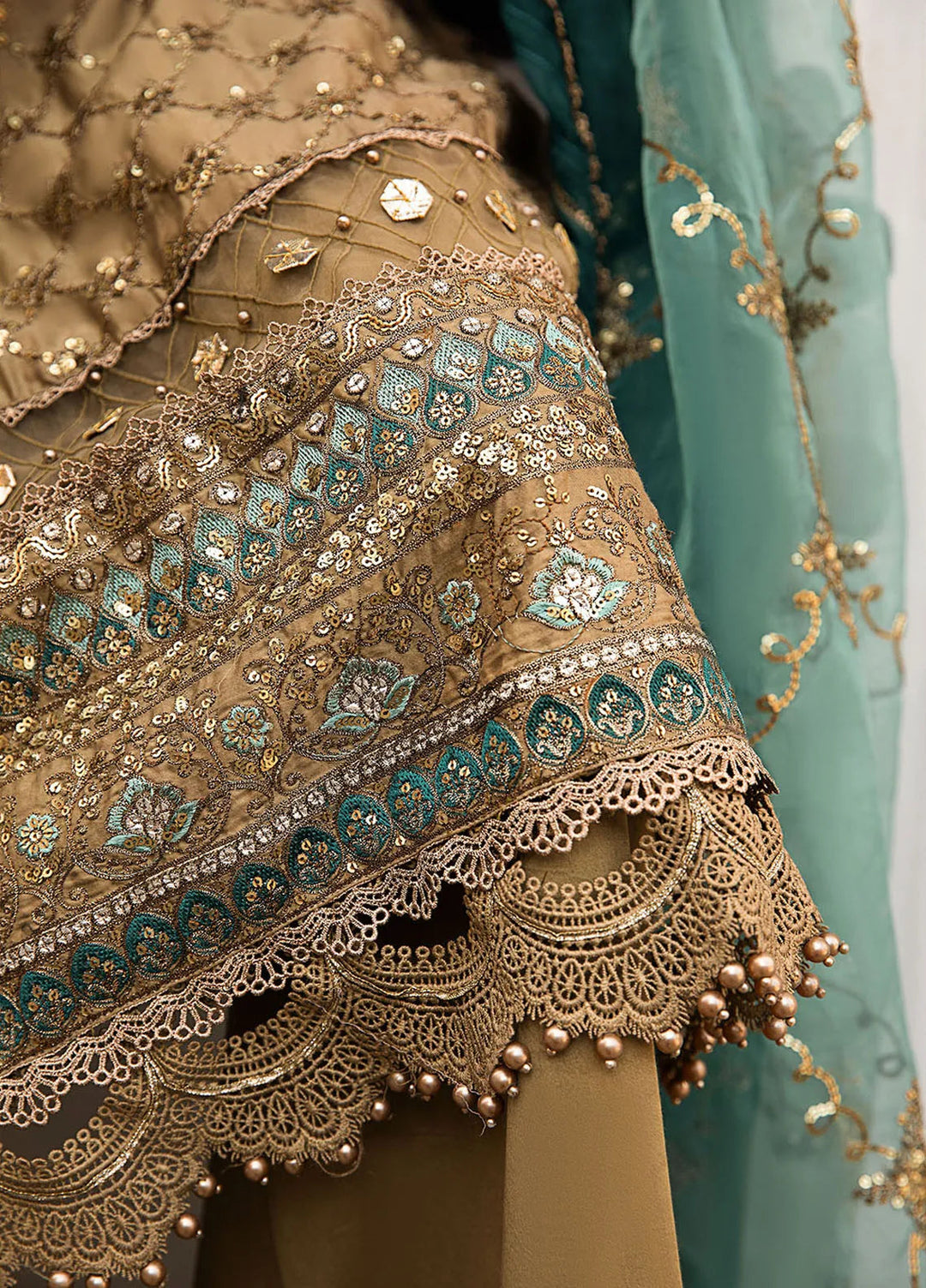 Sateen By Maria B Embroidered Suit Unstitched 3 Piece MB24S D-08 - Formal Collection