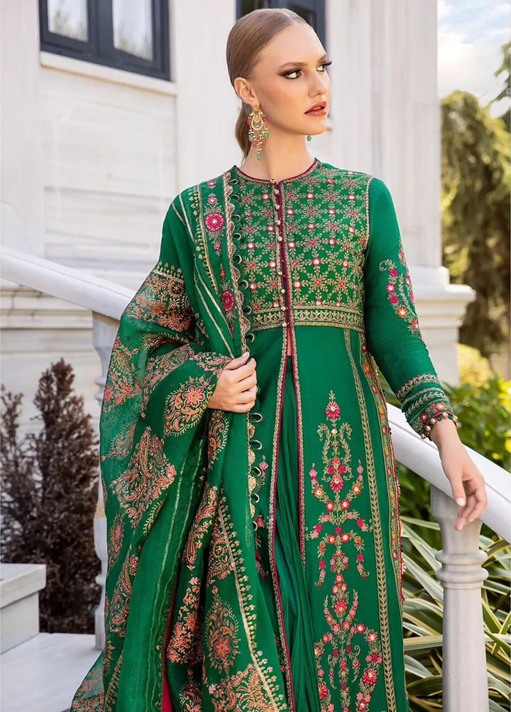 Minor Defect - Sateen By Maria B Embroidered Suit Unstitched 3 Piece MB24S D-11 - Formal Collection
