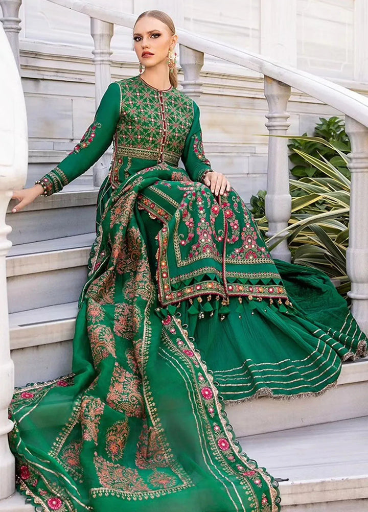 Minor Defect - Sateen By Maria B Embroidered Suit Unstitched 3 Piece MB24S D-11 - Formal Collection