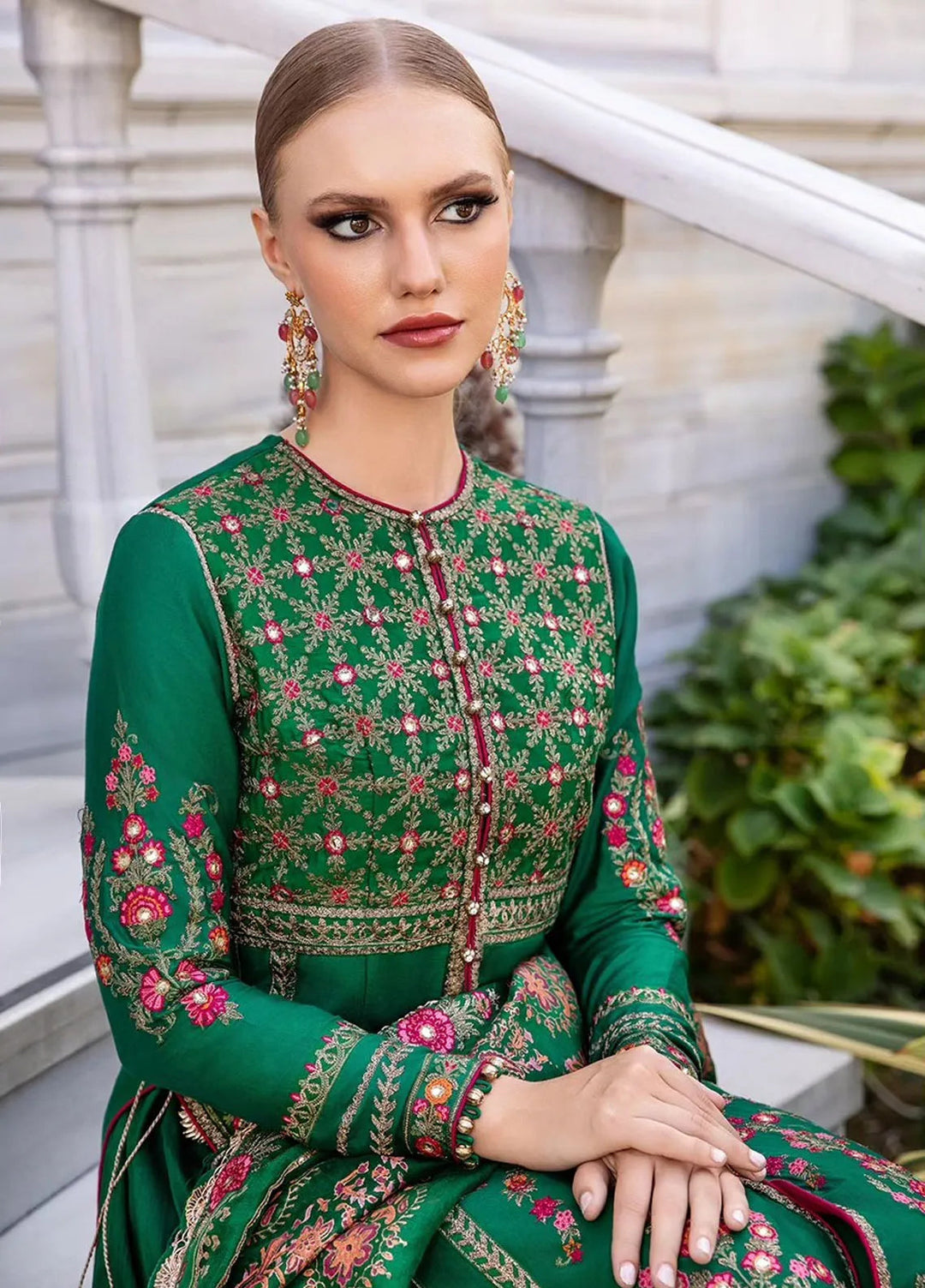 Sateen By Maria B Embroidered Suit Unstitched 3 Piece MB24S D-11 - Formal Collection
