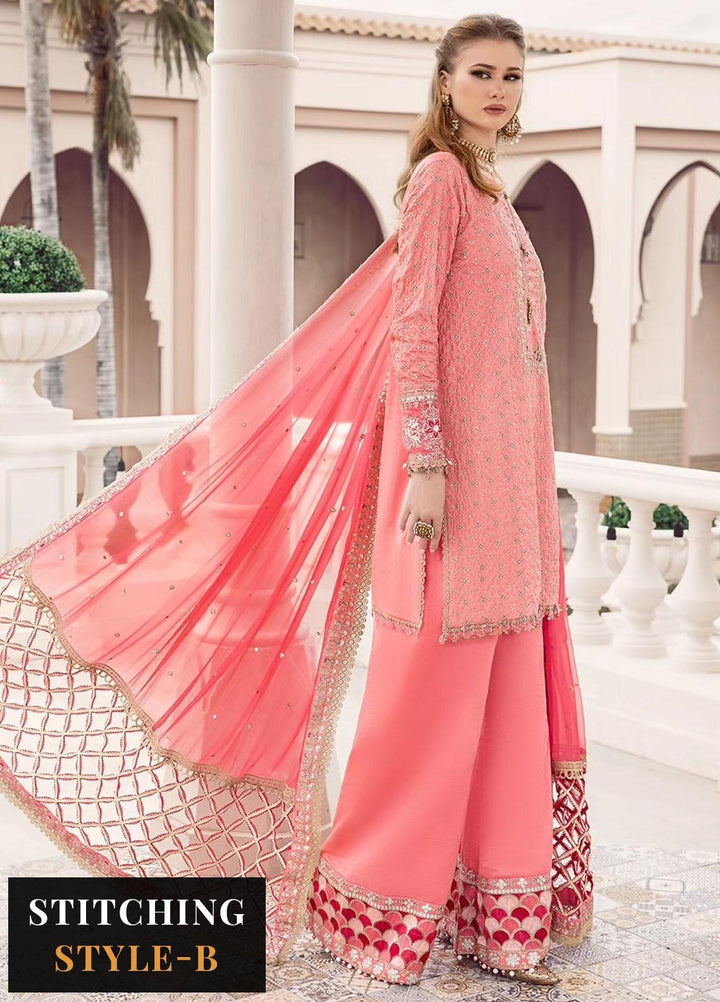 Sateen By Maria B Embroidered Cotton Suits Unstitched 3 Piece MB23ST D-01 - Luxury Collection