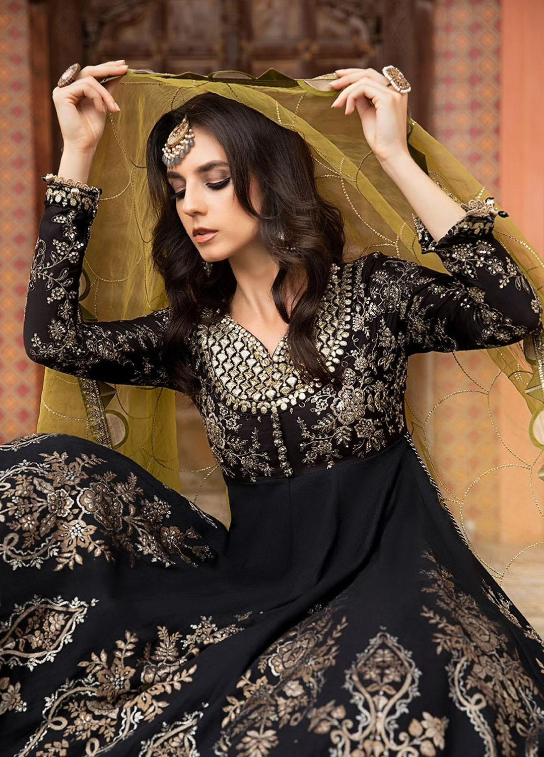 Sateen By Maria B Embroidered Cotton Suits Unstitched 3 Piece MB23ST D-03 - Luxury Collection