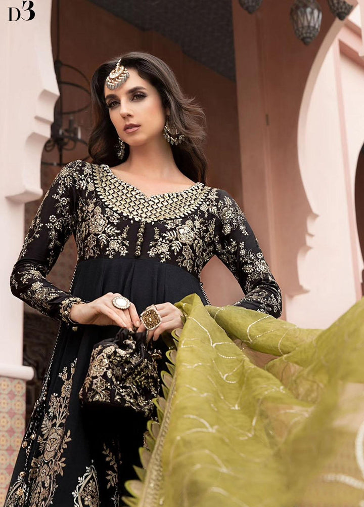 Sateen By Maria B Embroidered Cotton Suits Unstitched 3 Piece MB23ST D-03 - Luxury Collection