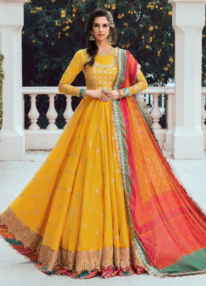 Sateen By Maria B Embroidered Cotton Suits Unstitched 3 Piece MB23ST D-05 - Luxury Collection