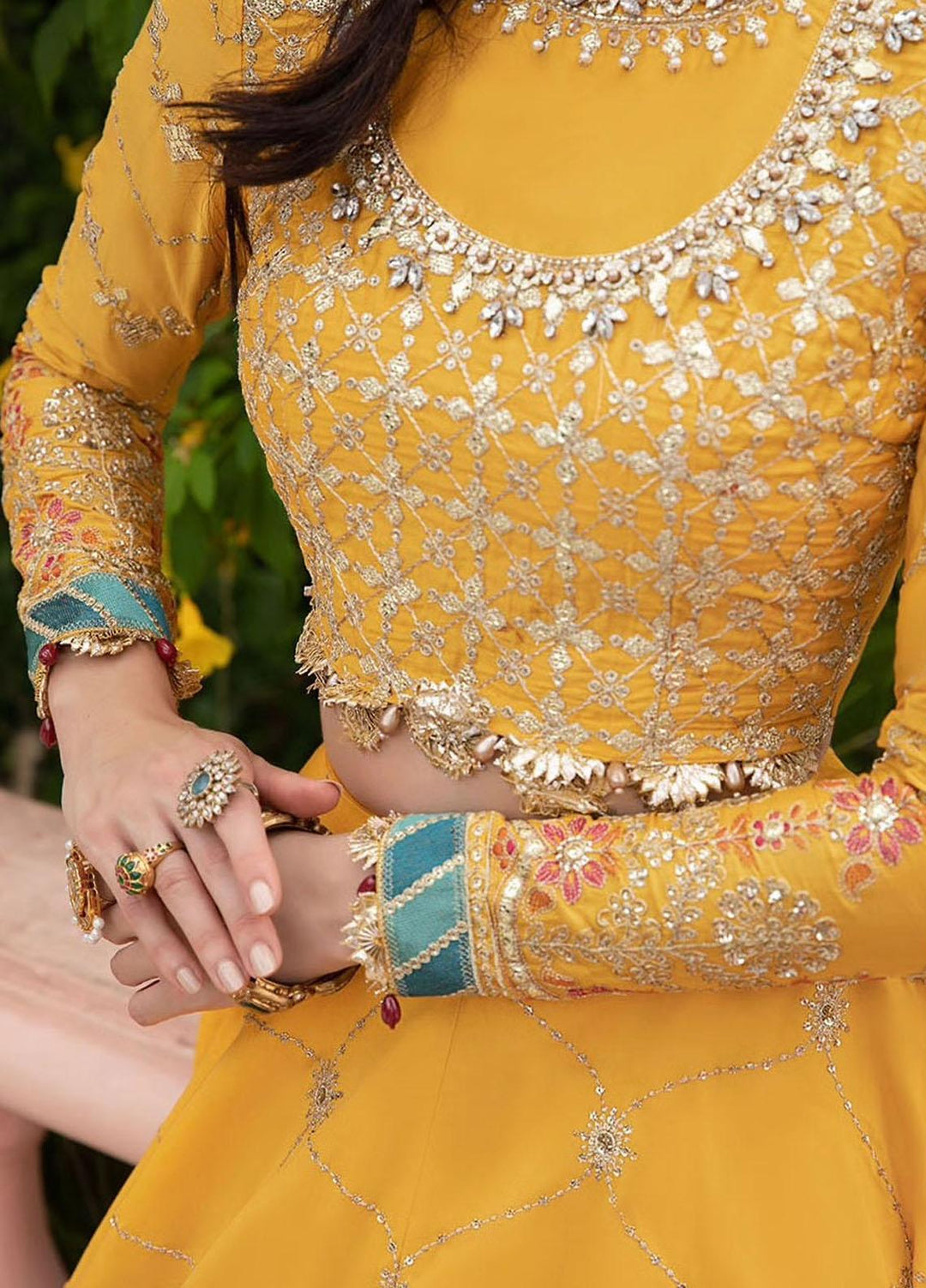 Sateen By Maria B Embroidered Cotton Suits Unstitched 3 Piece MB23ST D-05 - Luxury Collection