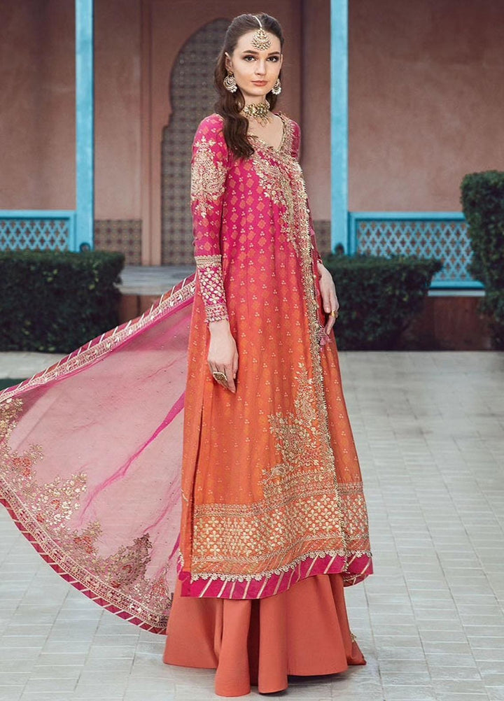 Sateen By Maria B Embroidered Cotton Suits Unstitched 3 Piece MB23ST D-09 - Luxury Collection