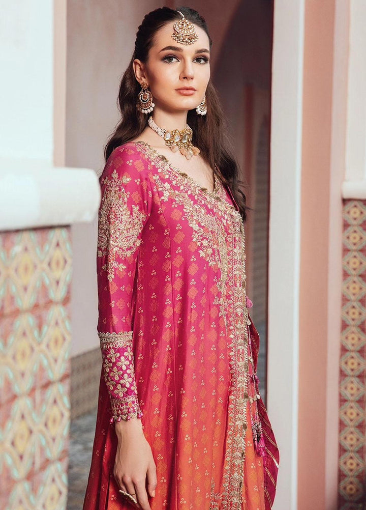 Sateen By Maria B Embroidered Cotton Suits Unstitched 3 Piece MB23ST D-09 - Luxury Collection
