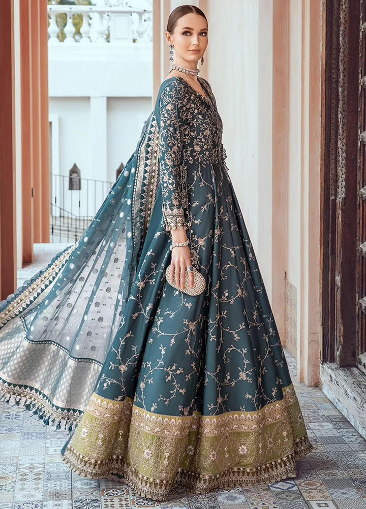 Sateen By Maria B Embroidered Cotton Suits Unstitched 3 Piece MB23ST D-10 - Luxury Collection