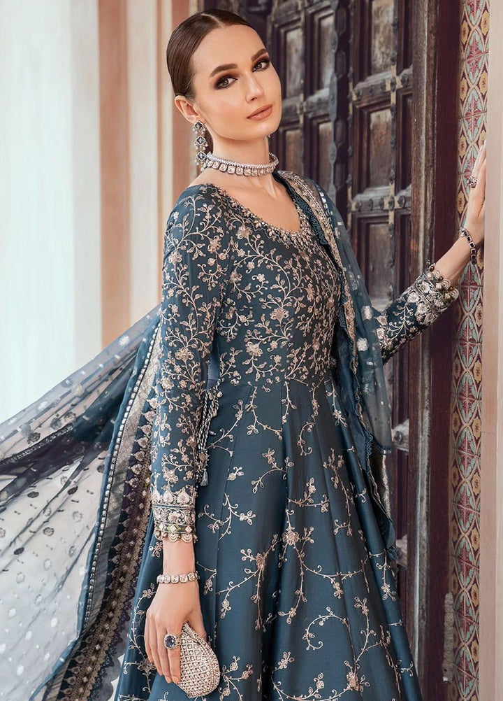 Sateen By Maria B Embroidered Cotton Suits Unstitched 3 Piece MB23ST D-10 - Luxury Collection