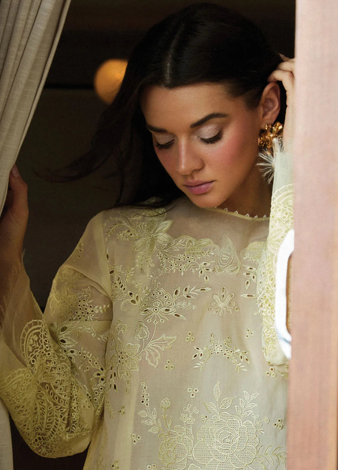 Satori by Zara Shahjahan Embroidered Lawn Suit Unstitched 3 Piece ZS25SL D-01 B Kaori - Summer Collection