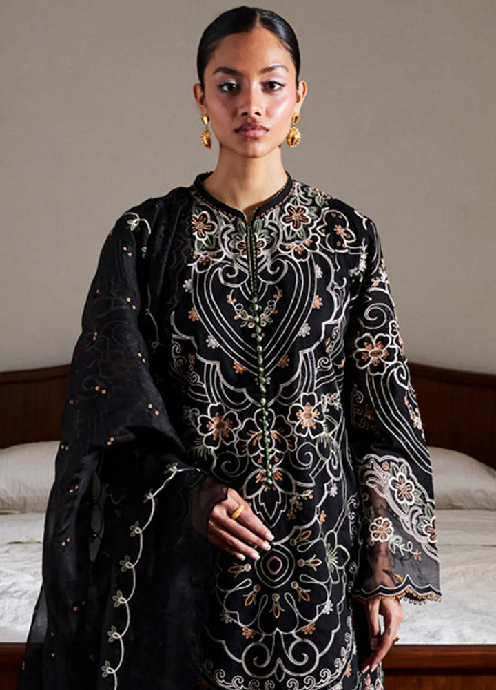 Satori by Zara Shahjahan Embroidered Lawn Suit Unstitched 3 Piece ZS25SL D-04 A Shizumi - Summer Collection